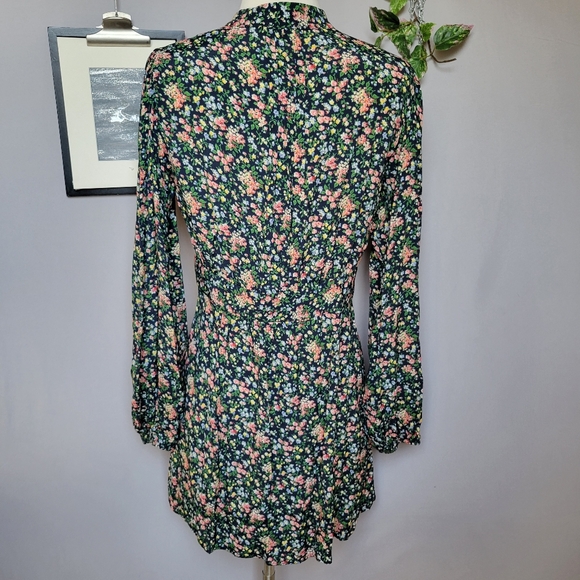 Sezane Sobral Mini Dress Garden Marine 38 or 6 - Picture 3 of 16